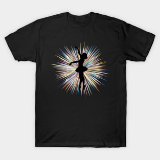 Ballerina With Tutu in Silhouette T-Shirt